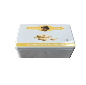 Factory Rectangular Biscuit Tin Box