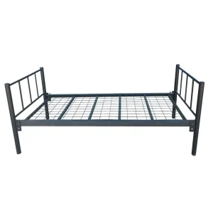 Factory Sells Metal Bed Stainless Detachable Modern Steel Grid Bed Frame Single Beds