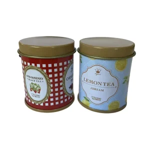 Factory Small Glossy Printed Food Grade Chocolate Bread Candy Tinplate Can Packaging Customizable Color Iron Can