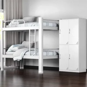 Factory Stock Metal Bunk Bed Adult Student Double New Design Strong Beds for School Apartment