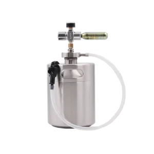 Factory Supply Food-Grade 304 Stainless Steel Beer Tap Equipment CO2 Kit with 2L Mini Keg Dispenser