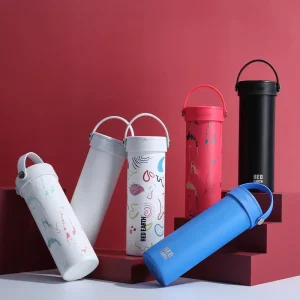 Fashion Business Gifts Insulated 316 Stainless Steel Thermal Metal 450Ml Travel Water Bottle With Handle