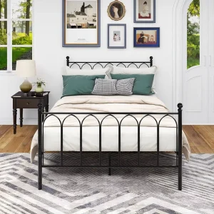 Fashion Style Metal Bed Frame Latest Customized Design Double Metal Beds