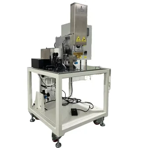 Fast Speed Electric Semi Automatic Coffee Valve Sealing Machine Valve Welding Equipment for Food & Beverage Plastic Packaging