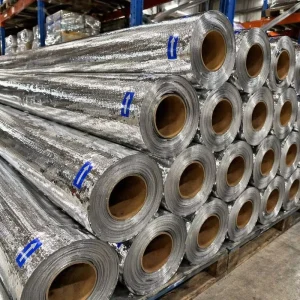 Fire-Resistant PET/AL/PE Woven Aluminum Foil Fabric for Glass Wool, Rock Wool and Insulation Materials