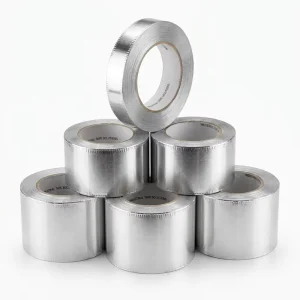 Flame Retardant UL94 V-0 Aluminum Foil Tape for HVAC Duct Sealing, Pipe Wrapping, and Insulation