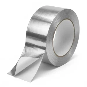 Flame-Retardant UL94 V0 Aluminum Foil Tape Heavy-Duty Self-Adhesive for HVAC Duct Sealing and Roof Crack Repair