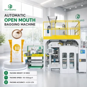 Flour Packaging Machine 10kg 25kg 50kg Powder Filling Weighing and Sewing Line Open Mouth Bagging Machine