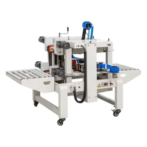 Foam Box Sealing Machine with Top and Side Conveyors