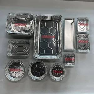 Foil Container Disposable Aluminum Containers With Lids Oblong Aluminum Foil Pans Food Containers With Lids 260ml 3500ml
