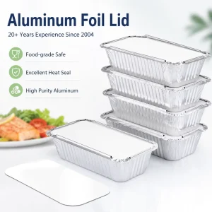 Foil Container Lid Food Packaging Foil Lid OEM ODM Service Available for Global Packaging Distributors