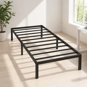 Foldable Bed Frame Simple Iron Single Bed Home Bed Metal Bed Modular Wrought Iron Bed