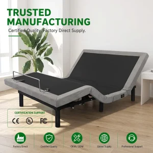 Foldable Electric Adjustable Bed Frame Specialty Size Beds with USB Port Massage Zero Gravity