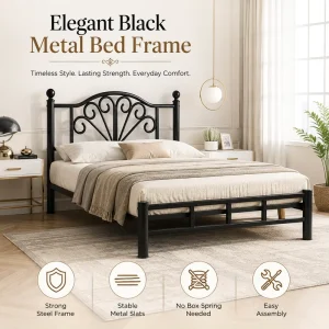 Folding Metal Bed: Mediterranean Style for Children and Adults