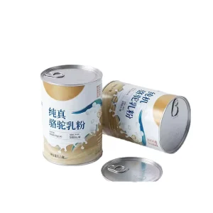 Food Grade 105mm 404# Matte Tinplate Can for Infant Milk Powder with Pull-Ring Lid
