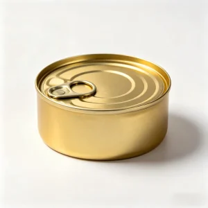 Food Grade 211# 65.3 mm Chrome Plated Aluminum Paste Gold Easy Open End Can Caps