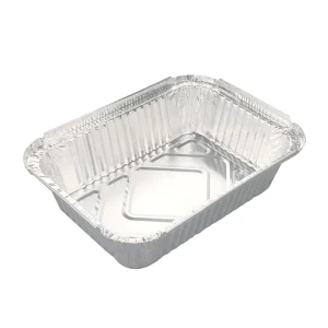 Food Grade 2200 ML Rectangular Disposable Airline Aluminum Foil Container