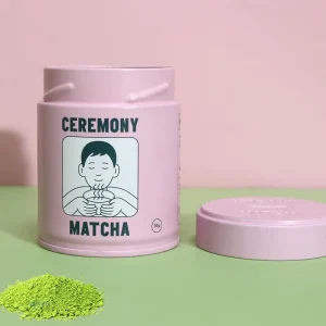 Food Grade 30g Round Airtight Matcha Tin Can Custom Logo Metal Can With Pull Tab Screw Lid for Tea Powder Packaging