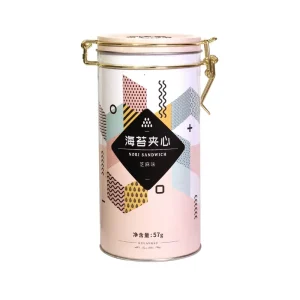 Food Grade Airtight Tinplate Canister with Clip Lid and Clasp Wire Lock for Coffee and Cocoa Powder Storage