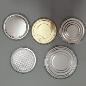Food Grade Aluminum Can Ends Airtight Metal Easy Open Pull Tab Lids Durable Non corrosive Aluminum Food Canning Packaging Lid