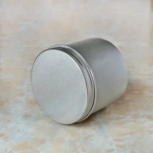 Food Grade Aluminum Tin Can with Screw Lid Airtight Sealed Metal Storage Jar for Tea Coffee Cosmetics Custom Logo Available