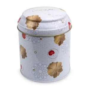 Food Grade Custom Christmas Tin Can Metal Candy Container for Corporate Gifts and Biscuit Storage