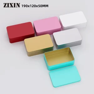 Food Grade Custom Tin Box Rectangular Tinplate Box for Cookies Snacks Confectionery Personalized Empty Metal Case Factory