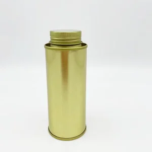 Food-Grade Cylindrical Tin Can for Coffee, Spices, and Powder Storage
