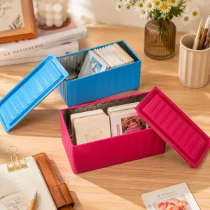 Food Grade Eco Friendly Tinplate Custom Rectangular Boxes 150x65x65MM for Storing Cards Snacks Custom Logo ISO9001