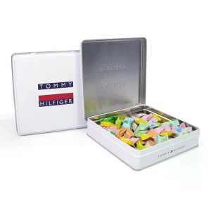 Food Grade Empty Metal Tin Box for Cake, Cookies, and Sweets, Silk Screen Printed