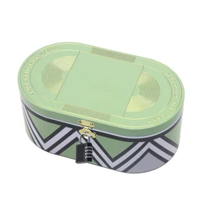 Food Grade Hinged Tinplate Candy Gift Tin Can for Snack and Chocolate Storage