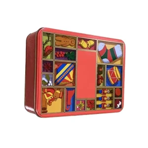 Food-Grade Large Rectangular Tinplate Cake Box with Recycled Materials and Custom Color or Size