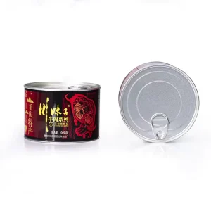 Food Grade Metal Container Tinplate Custom Logo Round Premiummetal Cans Empty Tin Cans for Food Packaging