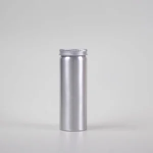 Food Grade Metal Medicine Tin Bottle 120cc 200cc 250cc 450cc Vitamin Tablet Bottle Aluminum Pill Container Cylinder Capsule Jar