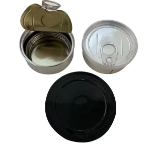 Food Grade Metal Self Seal Tuna Tin Cans with Lids Packaging Press It in Tin Cans