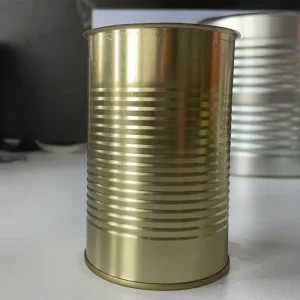Food Grade Metal Tin Can Golden and Tin Can Packaging for Food Resealable Plus Soft Drink Tin Cans 100ml