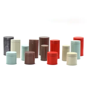 Food Grade Metal Tin Coffee Tea Jar Can Container Packaging Tube Canister Storage Manual Seal Easy Peel off Lid