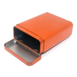 Food Grade Retangular Cigarette Tin Case Tobacco Tin Custom Metal Cans