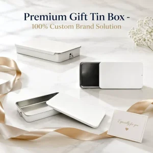 Food Grade Slide Tin Box Metal Tinplate Slider Can Pull Ring Handle Candy Mint Storage Factory Direct OEM