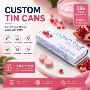 Food Grade Small Tinplate Candy Box Airtight Cap Mint Tin Chocolate Packaging
