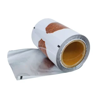 Food Grade Soft Metallized Film Custom Color Printed Laminated Glossy Packaging Roll for Cake Cookie Bread