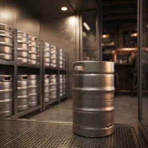 Food Grade Stainless Steel D-Type Spear Keg 20L US Standard Sanitary Barrel for Beer and Wine Dispensing
