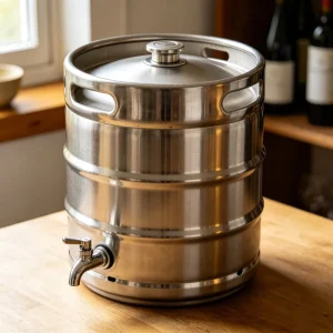 Food Grade Stainless Steel Home Brew Barrel Wine Beer Fermenter & Storage Container