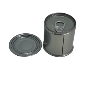 Food Grade Tin Packaging Custom Printed Gift Candy Fish Vegetable Tin Container Metal Box Empty Round Tin Cans