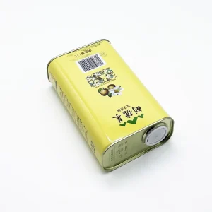 Food Grade Tinplate 1L Rectangle Edible Oil Metal Tin Can Empty Olive Oil Packaging with Offset Printing