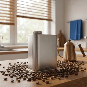 Food Grade Tinplate 450g Coffee Can Custom Printing Available