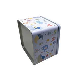 Food Grade Tinplate Can for Milk Powder Welded Custom Printed Metal Container With Easy Open Lid