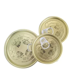 Food-Grade Tinplate Child-Proof Easy-Open Can Lid 305# 80.3mm EOE