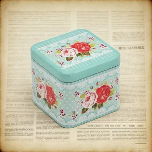 Food Grade Tinplate Metal Box Customizable Size Square Tin Can 0.23mm Thickness Tin Packaging High Quality Manufacturer