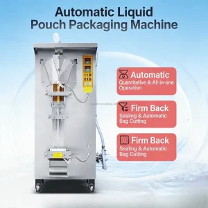 Food Grade Vertical Sachet Liquid Packing Machine for Milk and Water